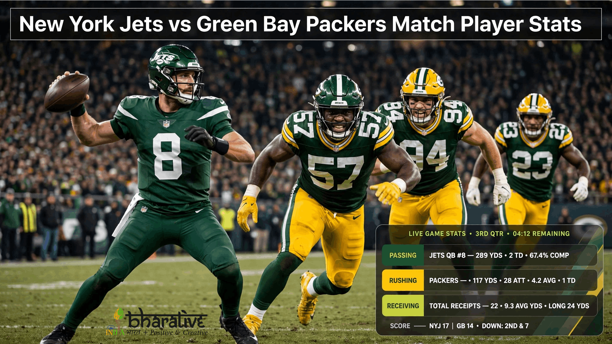 New York Jets vs Green Bay Packers Match Player Stats