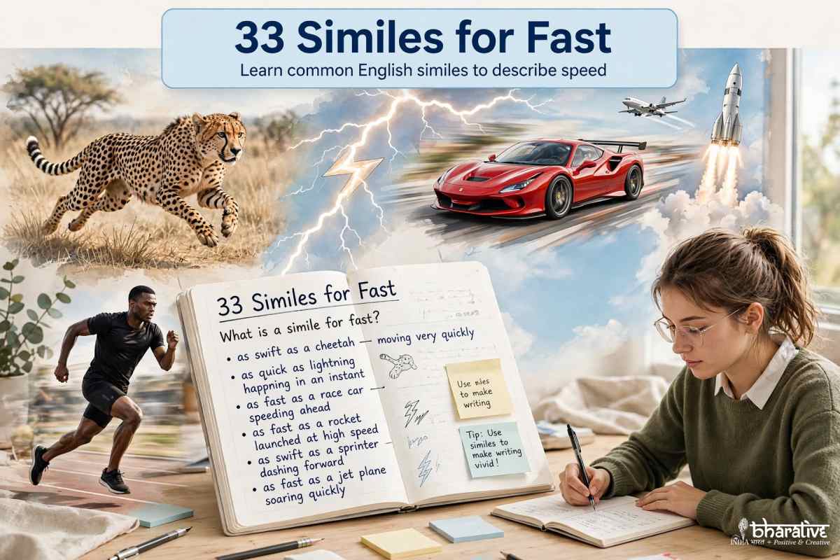 33 Similes for Fast With Meanings and Examples