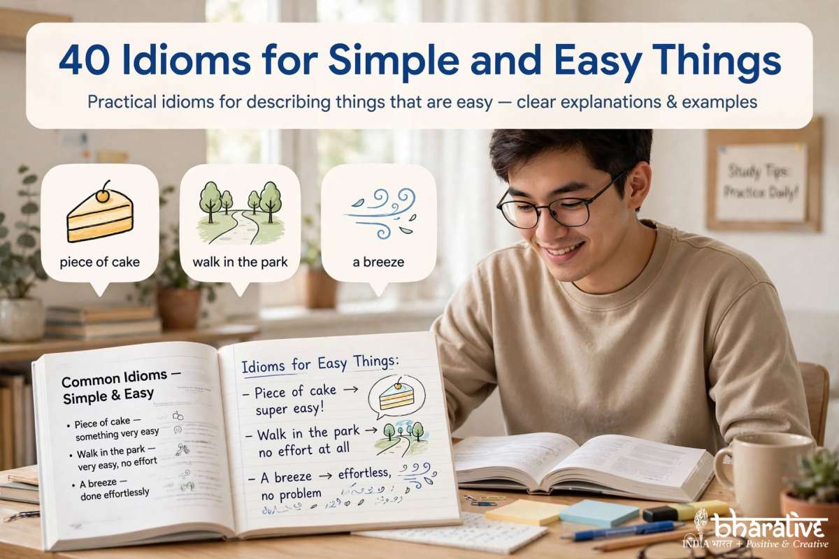 40 Idioms for Simple and Easy Things